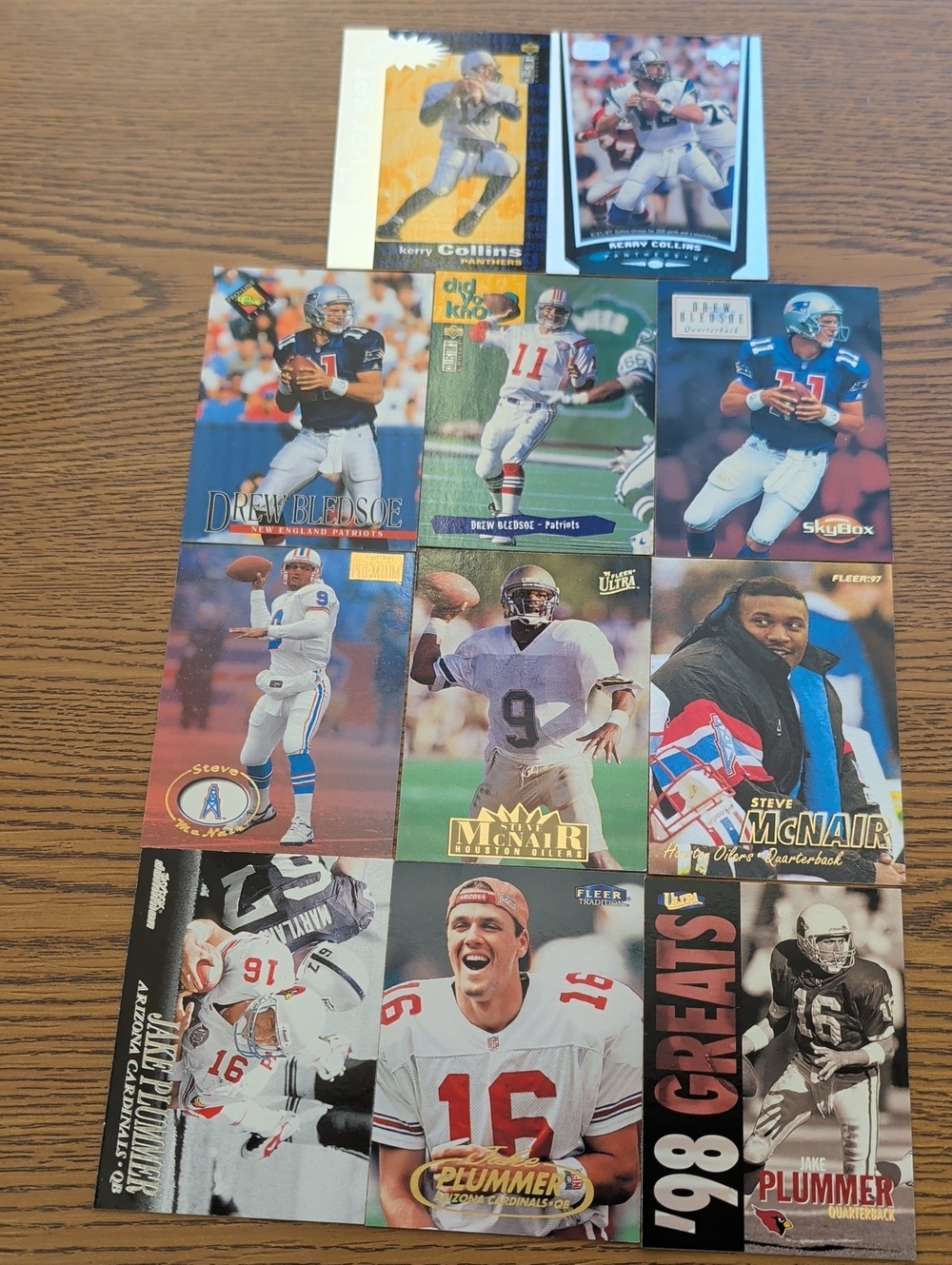 Vintage Football Trading Card Lot - 90's QB's